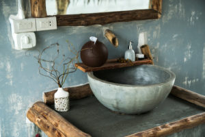 Lavabo vasque en béton