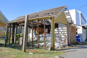 Garage hos sol en construction - ossature en bois