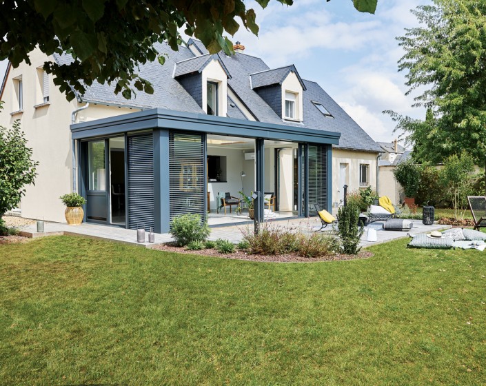 Véranda esthète de chez Gustave Rideau